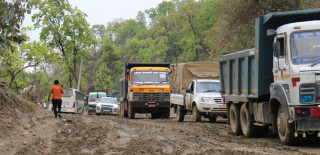 दाउन्ने  सडकखण्ड  आजदेखि  राति  बन्द  हुने
