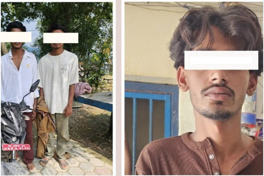 आलुको बोरामा लुकाएर खैरो हेरोइन तस्करी, स्कर्टिङ गर्ने ३ जना भिमानबाट पक्राउ